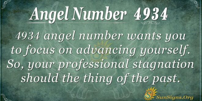 Angel Number 4934