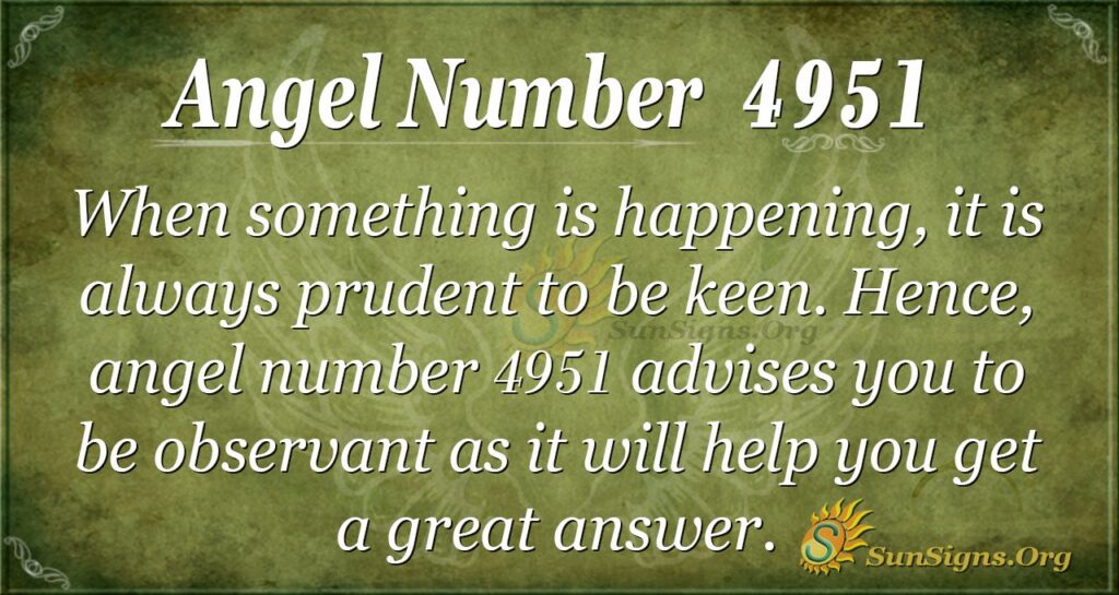 Angel Number 4951