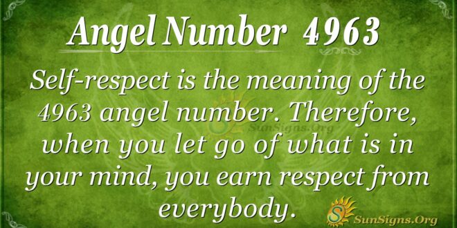 Angel Number 4963