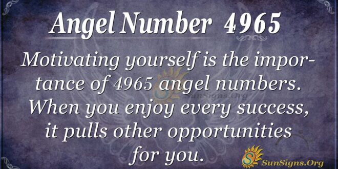 Angel Number 4965