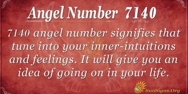 Angel Number 7140