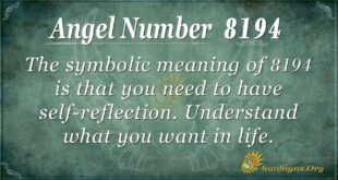Angel Number 8194