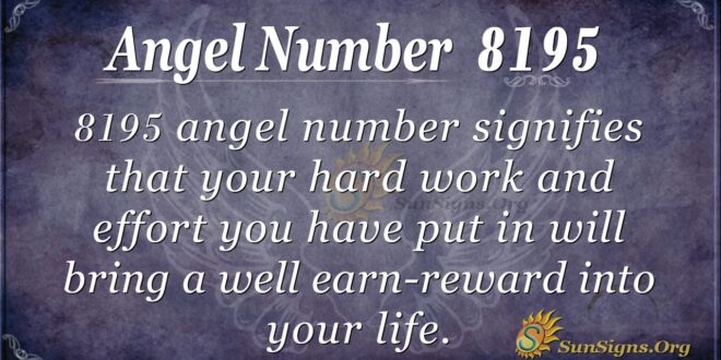 Angel Number 8195