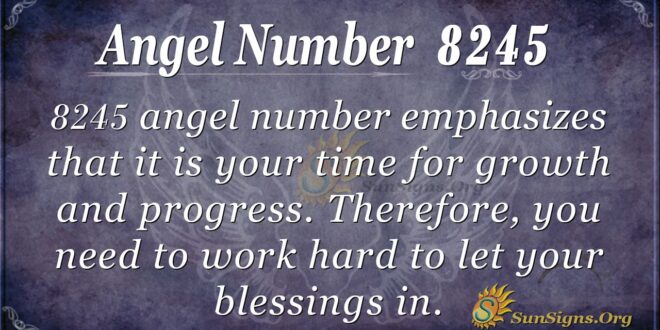 Angel Number 8245