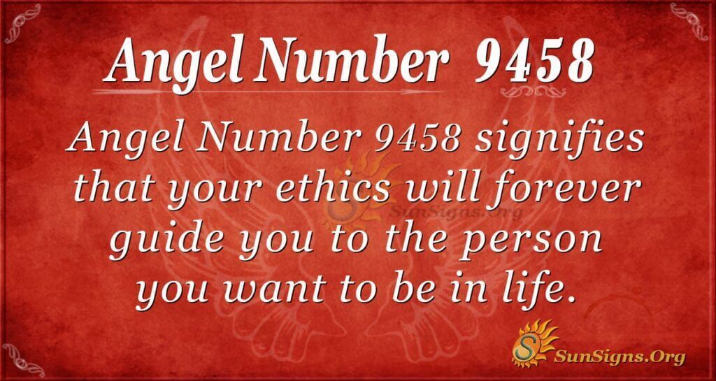 Angel Number 9458