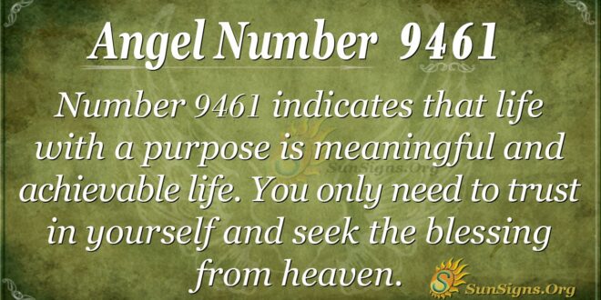 Angel Number 9461