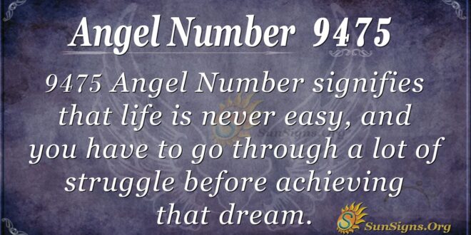 Angel Number 9475