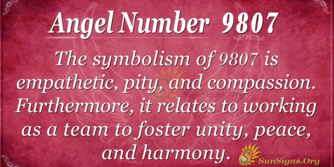 Angel Number 9807