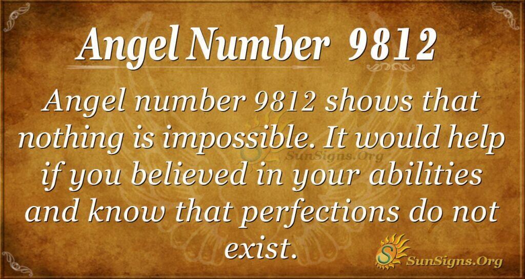 Angel Number 9812