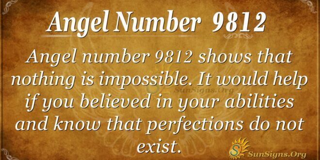 Angel Number 9812