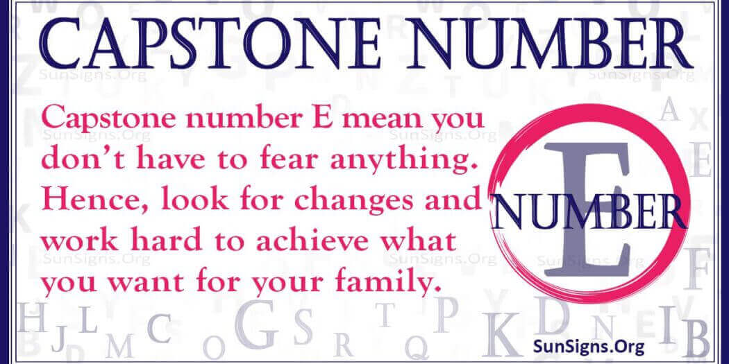 Numerology Capstone Number E Venture Into New Projects