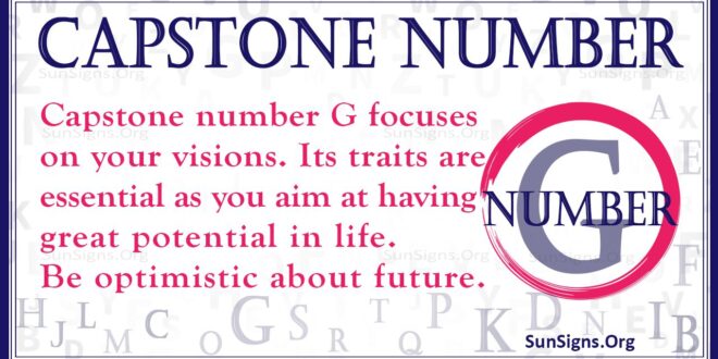 capstone number g