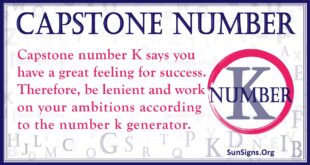 capstone number k
