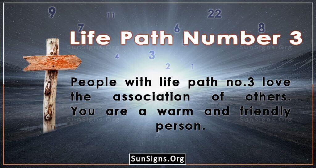 life path number 3