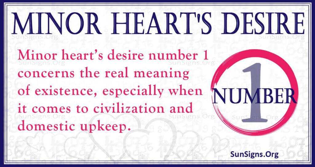 Minor Heart’s Desire Number 1