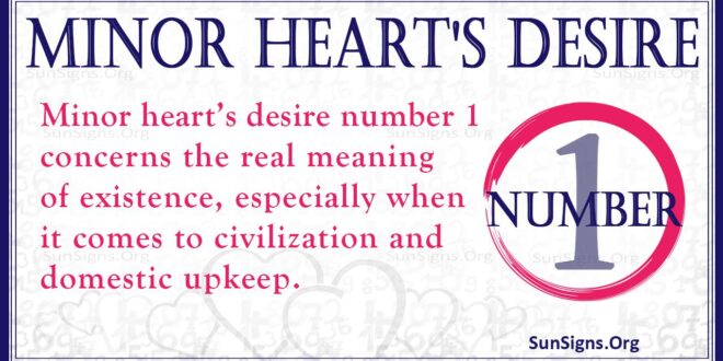 Minor Heart’s Desire Number 1