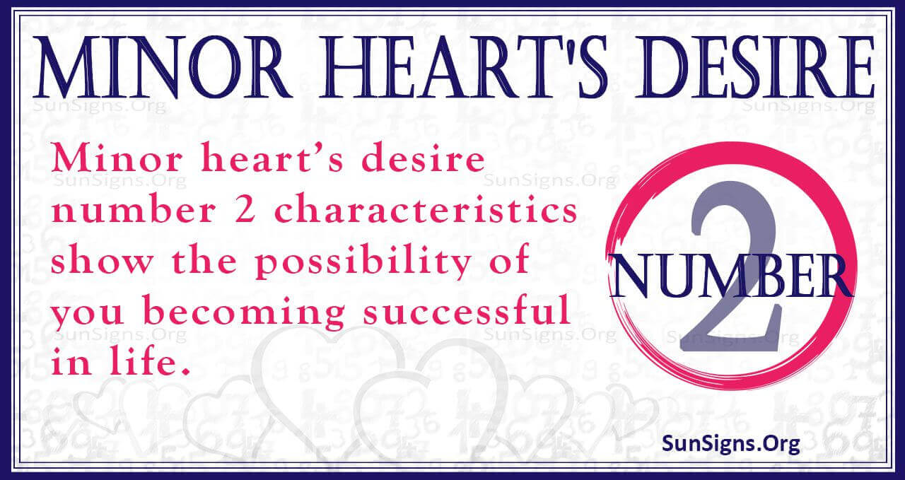 Numerology Minor Heart’s Desire Number 2 Revolution