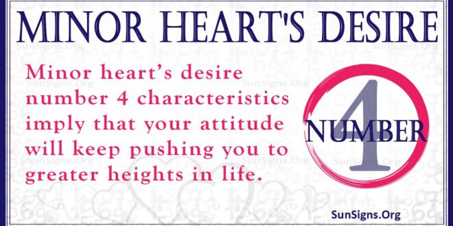 Minor Heart’s Desire Number 4