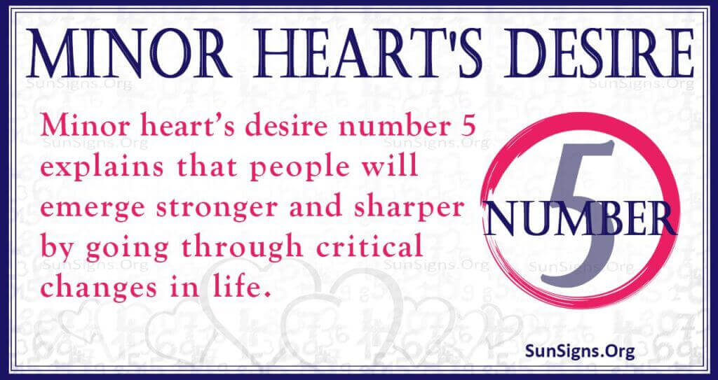 Minor Heart’s Desire Number 5