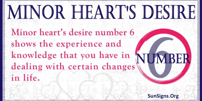 Minor Heart’s Desire Number 6