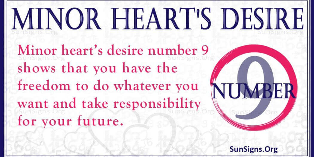 Numerology Minor Heart’s Desire Number 9 Change Is Necessary