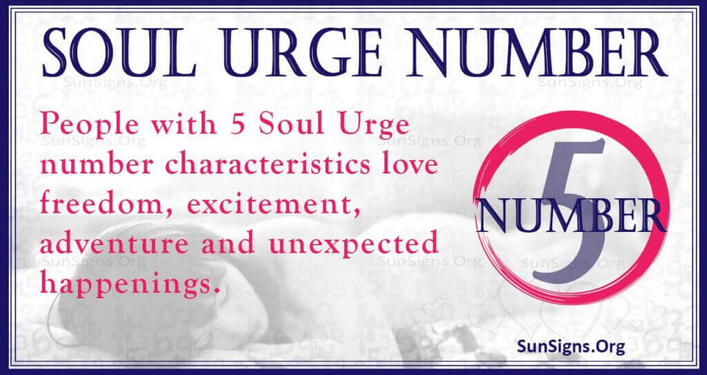 soul urge number 5