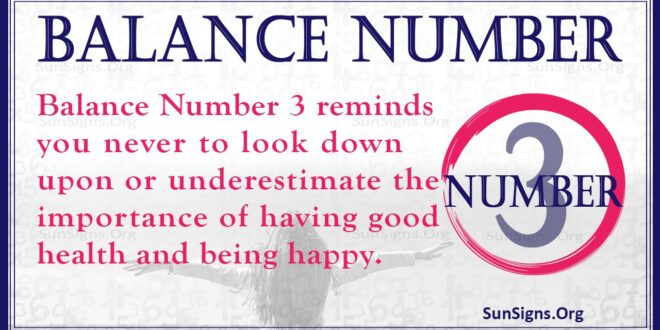 Balance Number 3