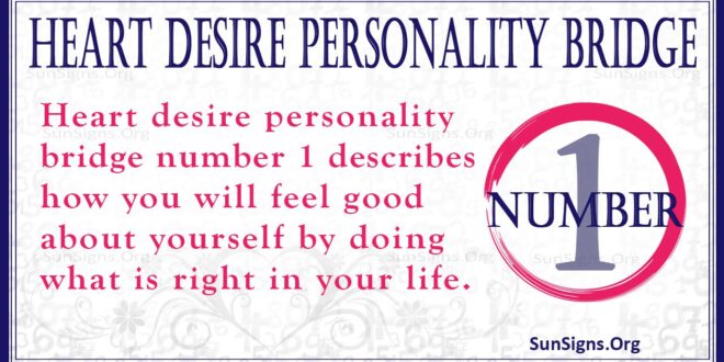 heart desire personality bridge number 1