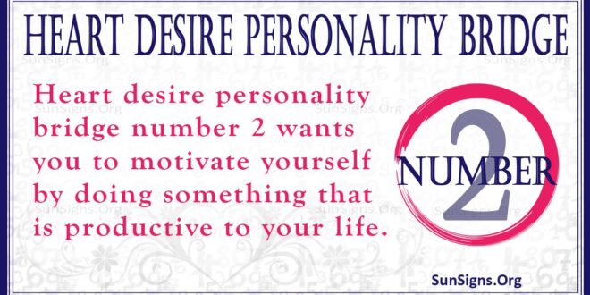 heart desire personality bridge number 2