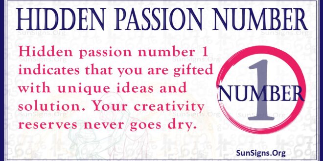 hidden passion number 1