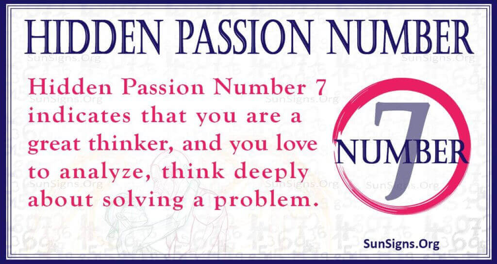 hidden passion number 7