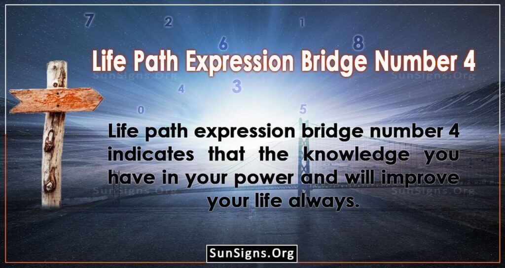 Life Path Expression Bridge Number 4
