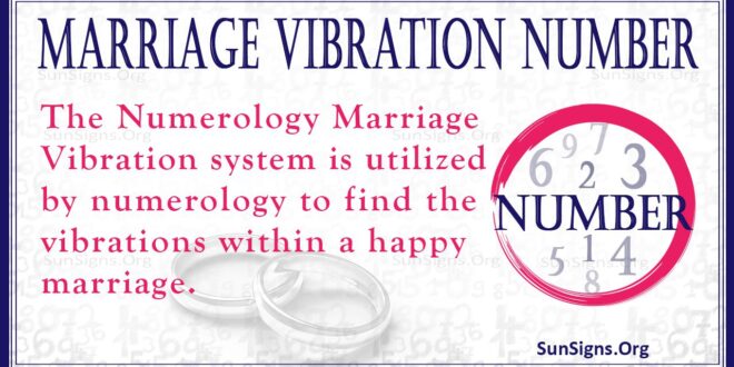 marriage vibration number