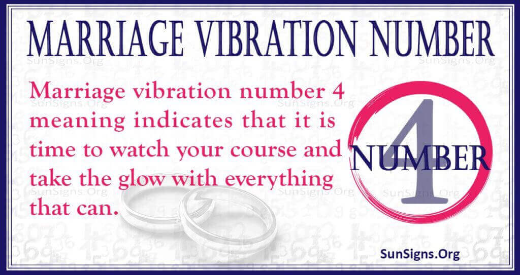 Marriage vibration Number 4