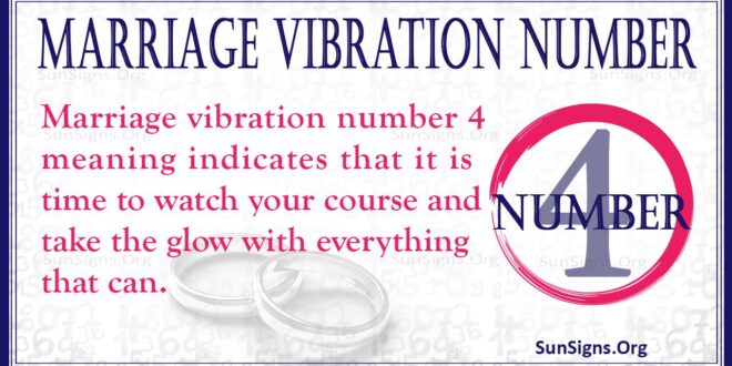 Marriage vibration Number 4