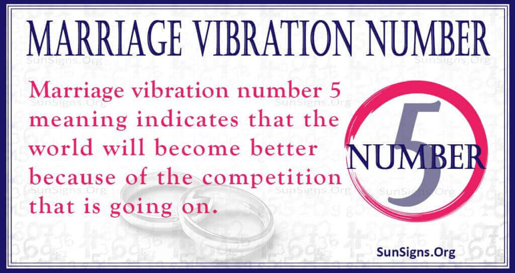 Marriage vibration number 5