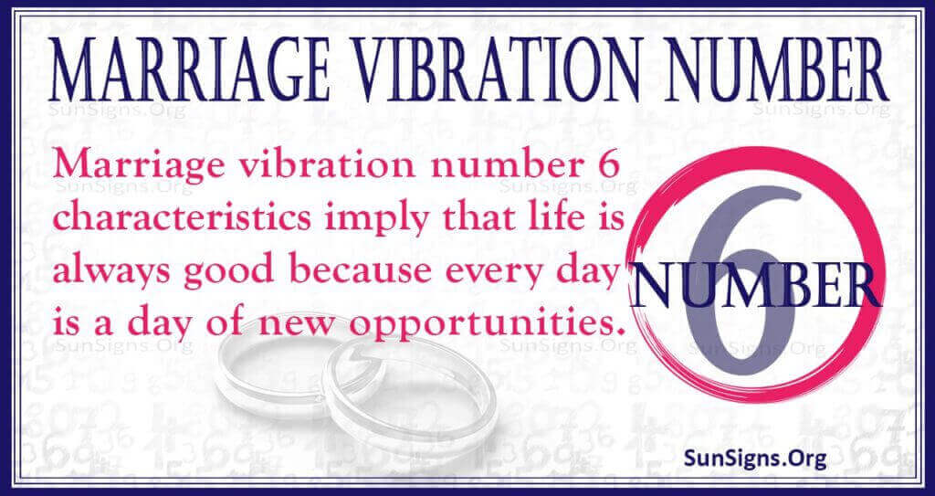 Marriage Vibration Number 6