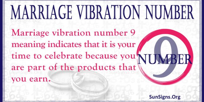 Marriage Vibration Number 9