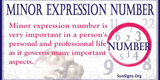 Minor Expression Number