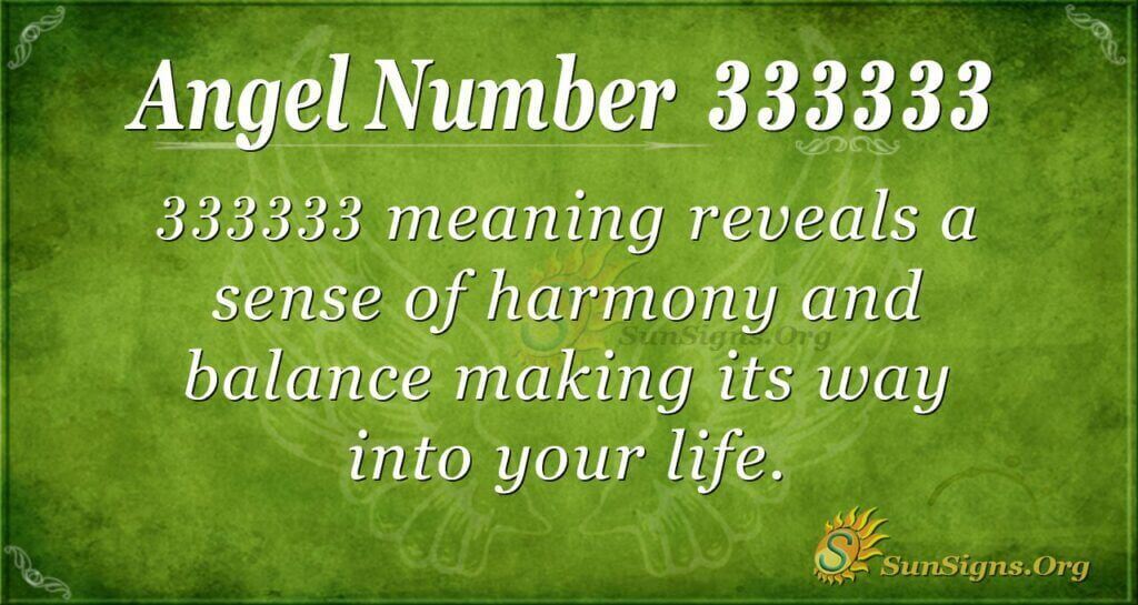 Angel Number 333333