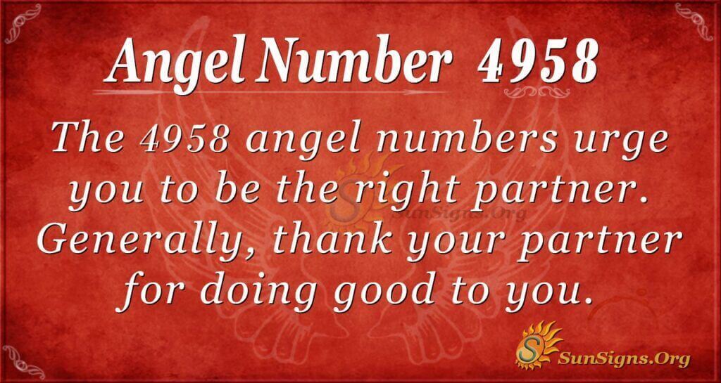 Angel Number 4958