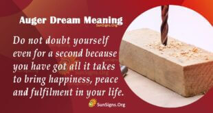 Auger Dream Meaning