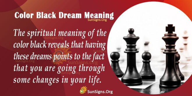 Color Black Dream Meaning