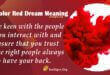 Color Red Dream Meaning