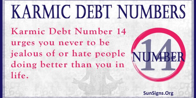 Karmic Debt Number 14