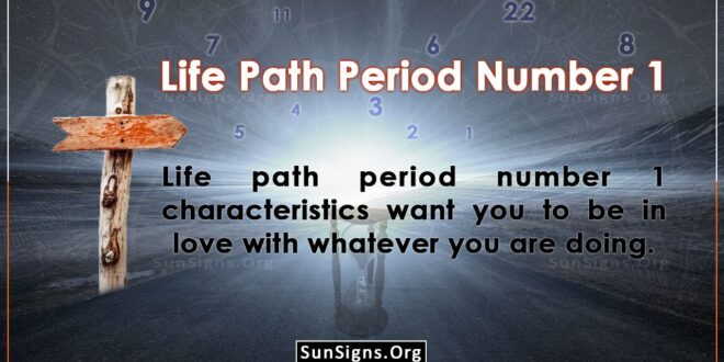 Life Path Period Number 1