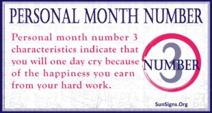 Personal Month Number 3