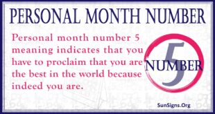Personal month number 5