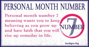 Personal month number 7