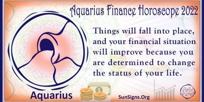 aquarius finance horoscope 2022